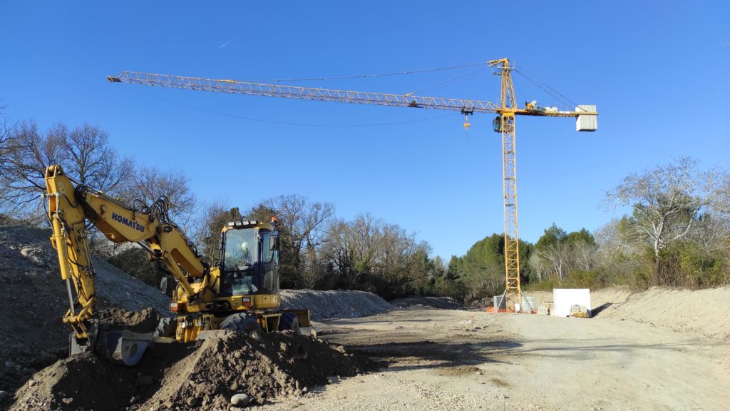 Le chantier avance à Mallemort : Le terrassement est terminé !